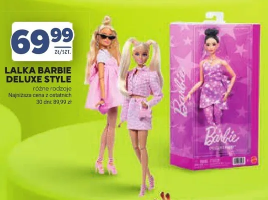 Lalka Barbie Deluxe Style promocja w Stokrotka