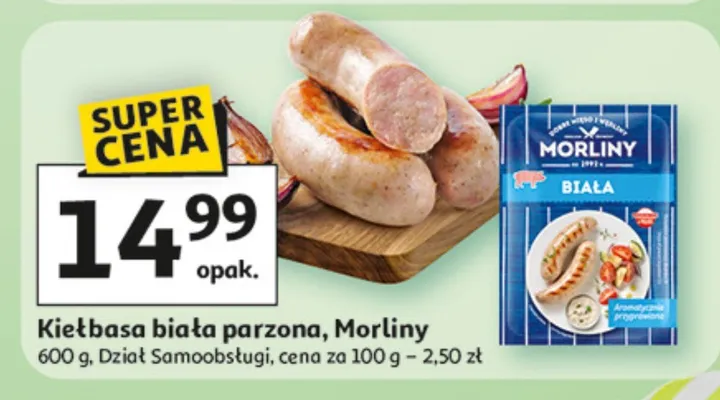 Kiełbasa biała parzona promocja w Auchan