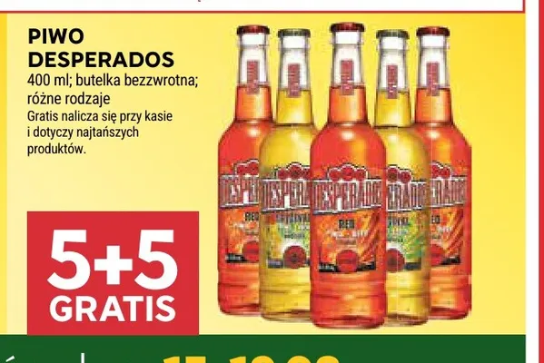 Piwo Desperados Red promocja w Stokrotka