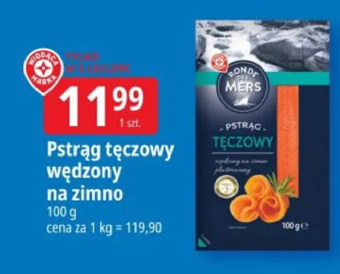 Pstrąg tęczowy wędzony na zimno promocja w Leclerc