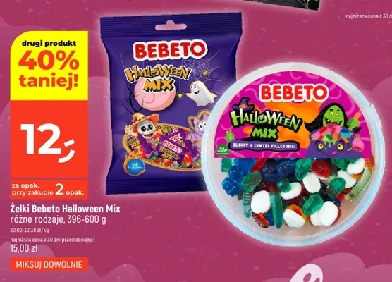 Żelki Bebeto Halloween Mix promocja w Dealz