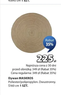 Dywan Maskros Ś160 cm promocja w Jysk