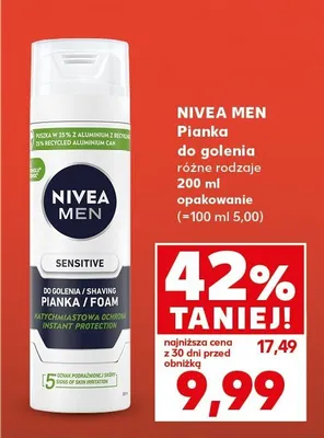 Pianka do golenia różne rodzaje promocja w Kaufland