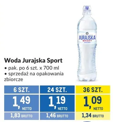 Woda Jurajska Sport promocja w Makro