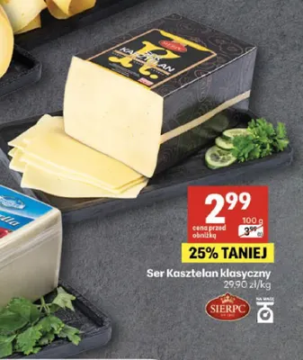 Ser Kasztelan klasyczny promocja w Delikatesy Centrum