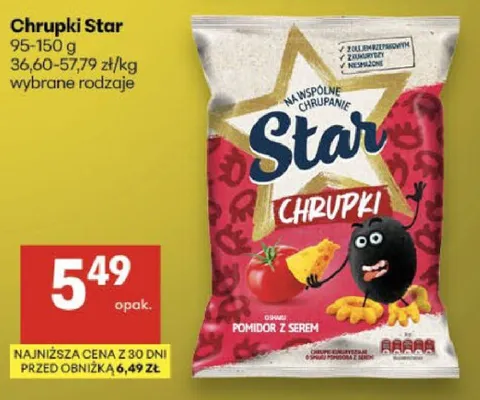 Chrupki Star wybrane rodzaje promocja w Delikatesy Centrum