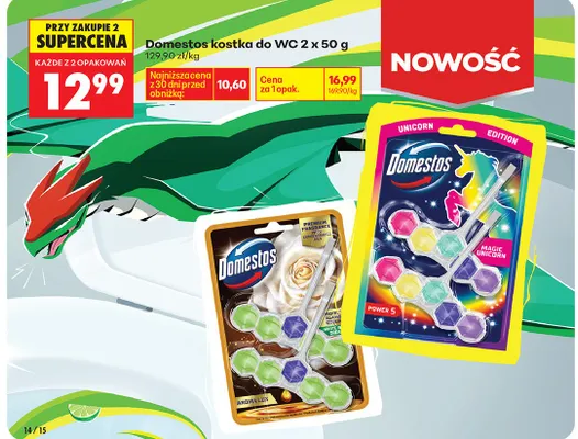 Kostka do WC Unicorn Edition promocja w Biedronka