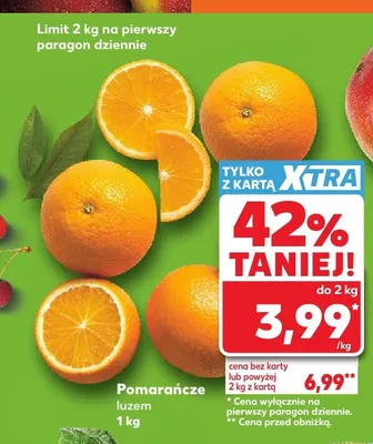 Pomarańcze luzem promocja w Kaufland