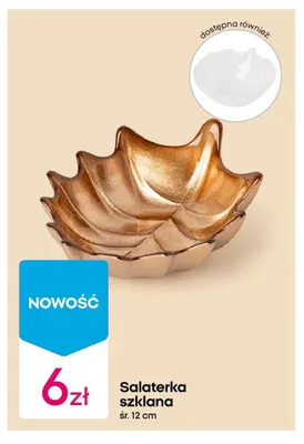 Patera szklana erica 30 cm promocja w Pepco