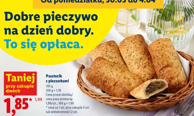 Pasztecik z pieczarkami promocja w Lidl