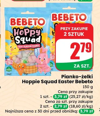 Pianko-żelki Hoppie Squad Easter promocja w Dino