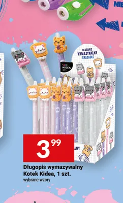 Długopis wymazywalny Kotek Kidea promocja w Twój Market