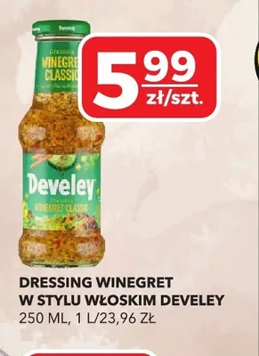 Dressing winegret w stylu włoskim Develey promocja w Top Market