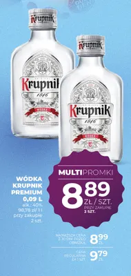 Wódka Krupnik Premium promocja w Duży Ben
