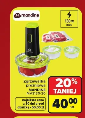 Zgrzewarka próżniowa Mandine promocja w Carrefour