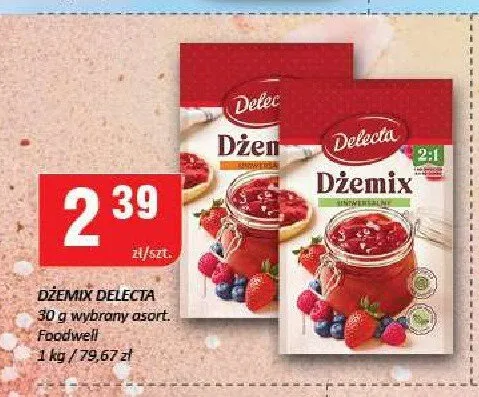 Dżemix Delecta 1:1 promocja w Chorten