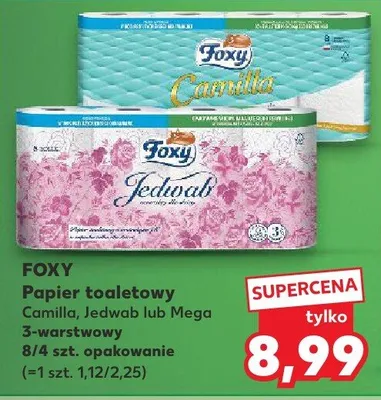 Papier toaletowy Foxy promocja w Kaufland