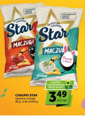 Chrupki Star o smaku ketchup promocja w Euro Sklep
