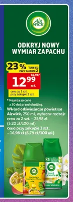 Wkład odświeżacza powietrza Air Wick promocja w Auchan