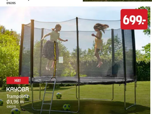 Trampolina KAYOBA Ø3,96 m promocja w Jula