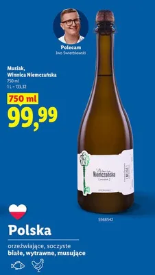 Wino Musiak Winnica Niemczańska promocja w Lidl