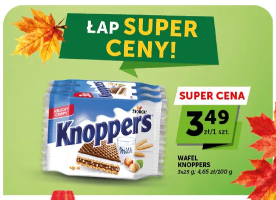 Wafel Knoppers 3-pak promocja w Groszek