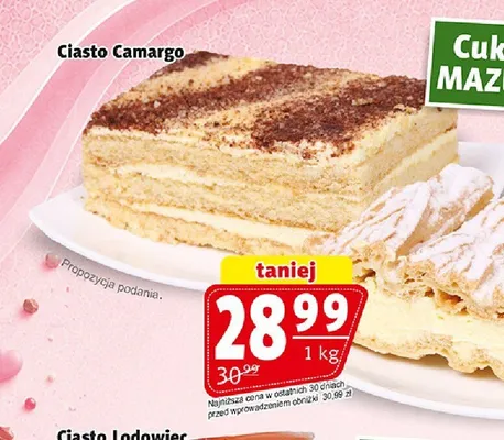 Ciasto Camargo promocja w Prim Market