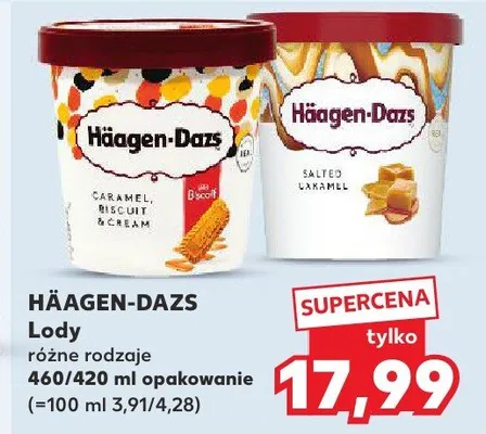 Lody różne rodzaje promocja w Kaufland