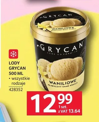 Lody GRYCAN promocja w Selgros