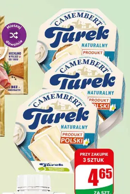Ser pleśniowy camembert naturalny Turek promocja w Dino