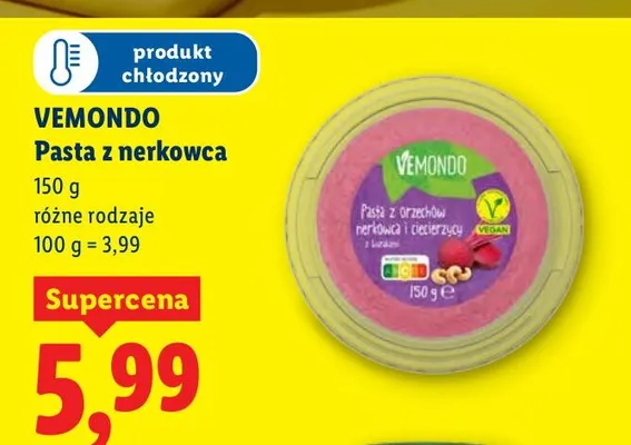 Pasta z nerkowca promocja w Lidl