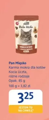 Karma mokra dla kotów Pan Mięsko Kocia Uczta promocja w Drogerie DM