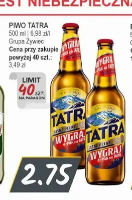 Piwo Tatra promocja w Słoneczko