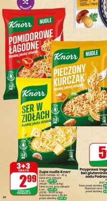 Pieczony kurczak Knorr nudle promocja w Dino