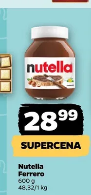 Krem do smarowania Nutella Ferrero promocja w Netto