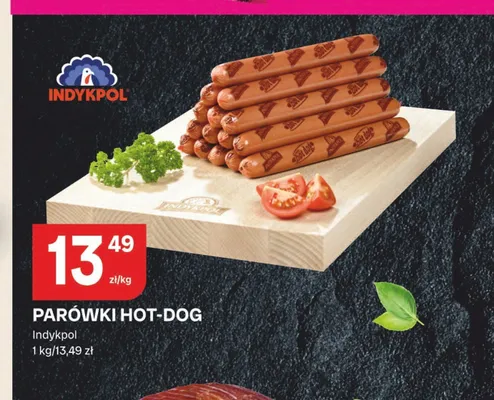 Parówki Hot-Dog Indykpol promocja w Chorten