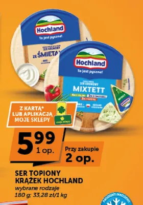 Ser topiony krążek Mixtett Hochland promocja w Groszek
