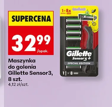 Maszynka do golenia Gillette Sensor3 Special Edition promocja w Biedronka