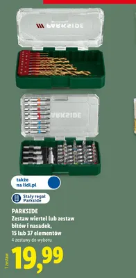 Zestaw wierteł 15 elementów Parkside promocja w Lidl