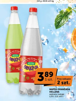 Napój oranżada żółta Hellena promocja w Groszek