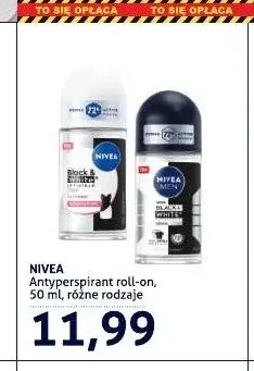 Antyperspirant roll-on Nivea Black & White promocja w Blue Stop