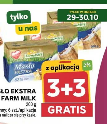 Masło ekstra Farm Milk 82% promocja w Stokrotka