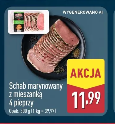 Schab marynowany z mieszanką 4 pieprzy promocja w Aldi