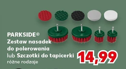 Zestaw nasadek do polerowania lub 5 szczotek do tapicerki promocja w Kaufland