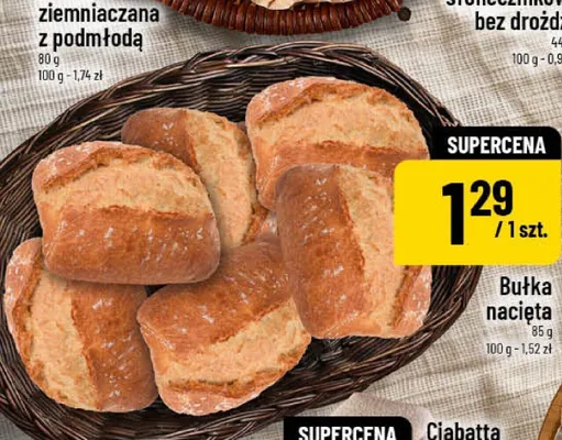 Bułka nacięta promocja w POLOmarket