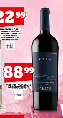 Wino czerwone Porta Cima Cabernet Sauvignon 14% promocja w TOPAZ
