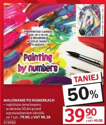 Malowanie po numerkach promocja w Selgros