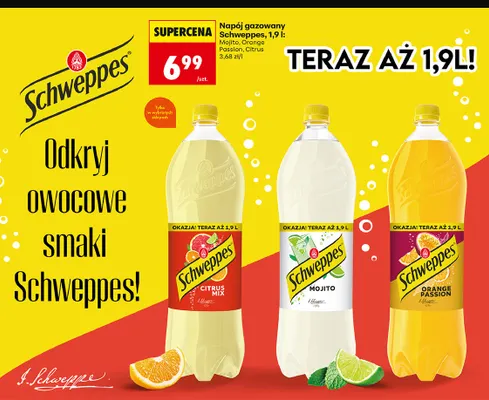 Napój gazowany Schweppes Citrus promocja w Biedronka