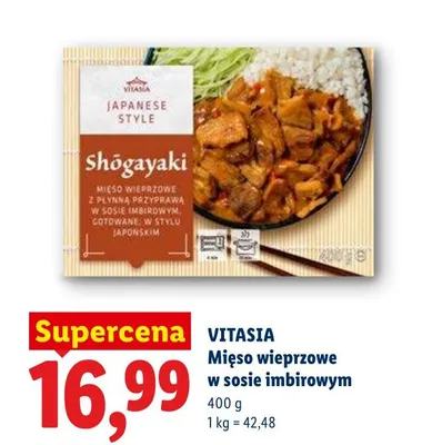 Mięso wieprzowe w sosie imbirowym Vitasia promocja w Lidl