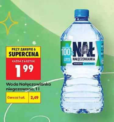 Woda mineralna niegazowana Nałęczowianka promocja w Biedronka